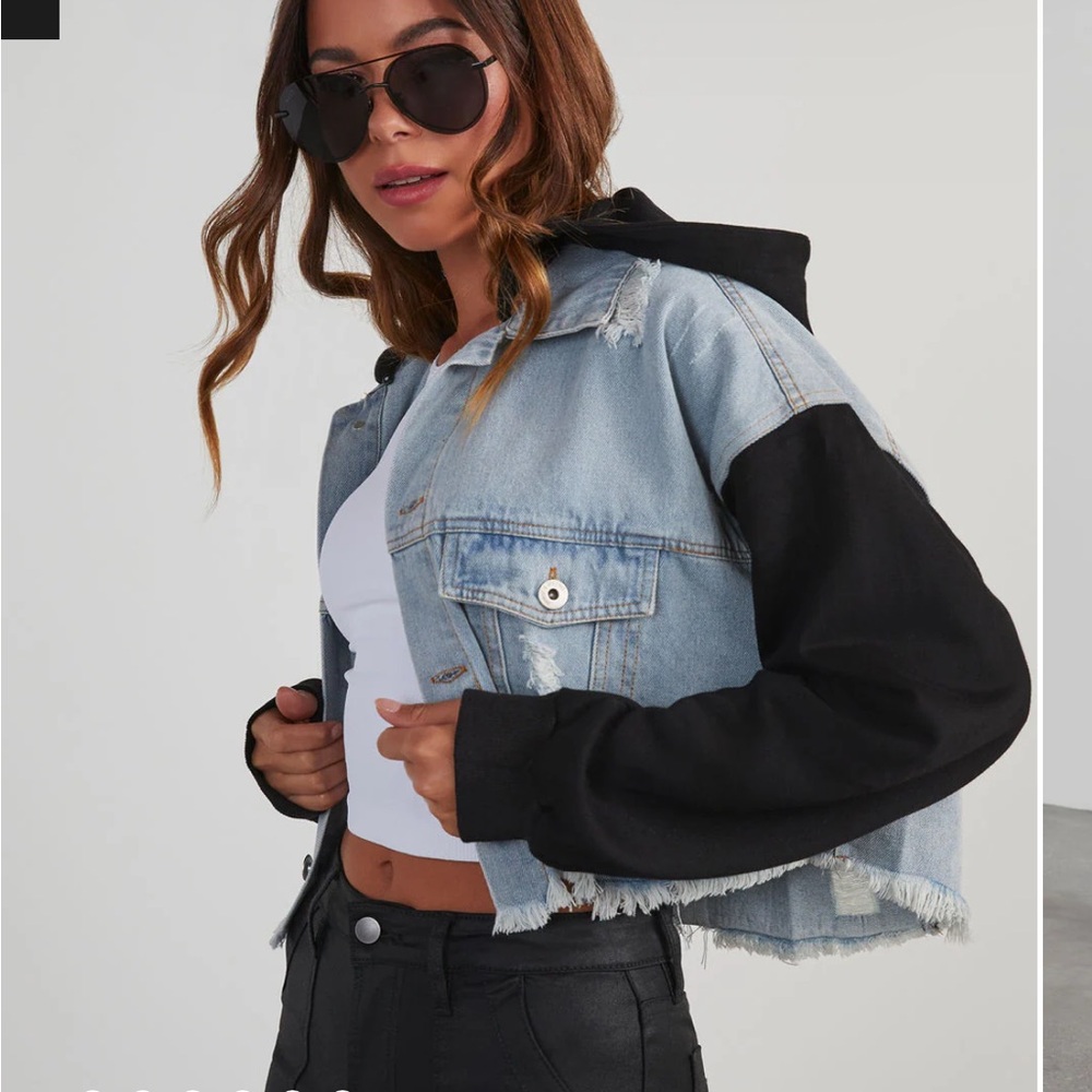 Sold out VICI size medium denim jacket. Never worn